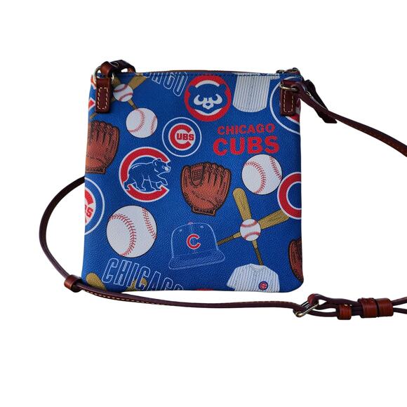 Dooney & Bourke MLB Chicago Cubs Triple Zip Crossbody Bag - Picture 2 of 11